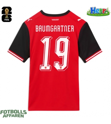Österrike Christoph Baumgartner #19 Hemmatröja VM 2026 Kortärmad